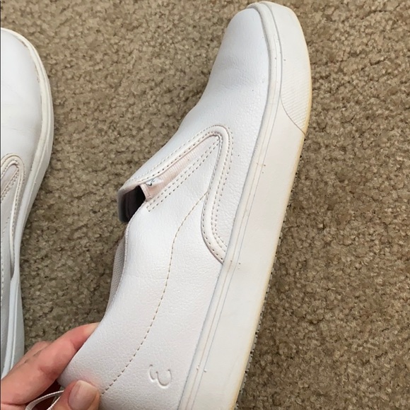 white slip on shoes - Picture 6 of 6